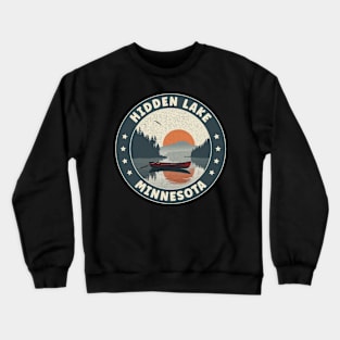 Hidden Lake Minnesota Sunset Crewneck Sweatshirt